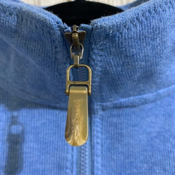 Orvis Pullover 1/4 Zip Long Sleeve Sweatshirt Blue Size Small - Picture 6 of 9